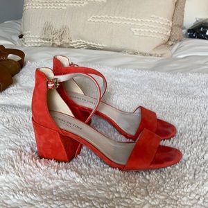 Orange Kenneth Cole Block Heels